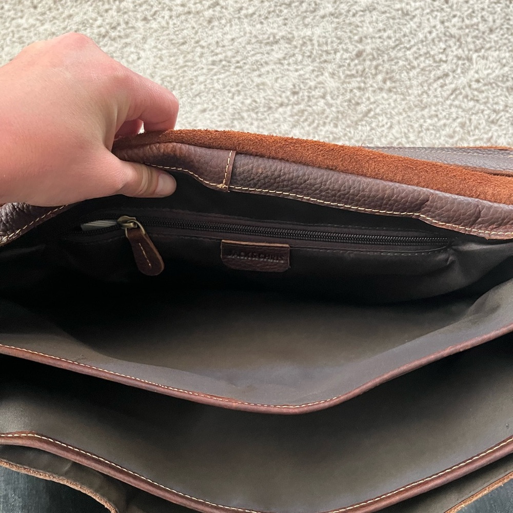 Leather Computer Bag - Picture 5 of 7